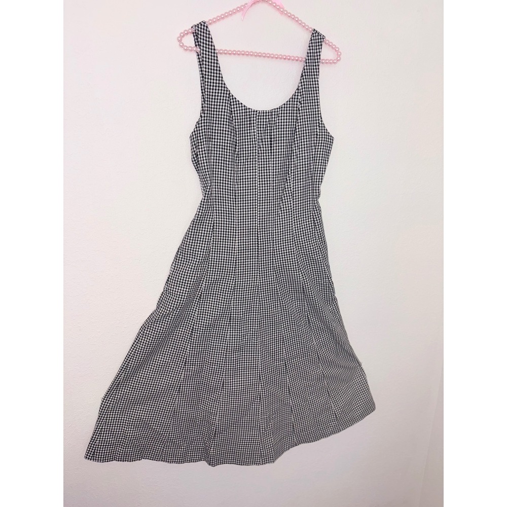 Universal thread Target Black White Gingham Midi … - image 2
